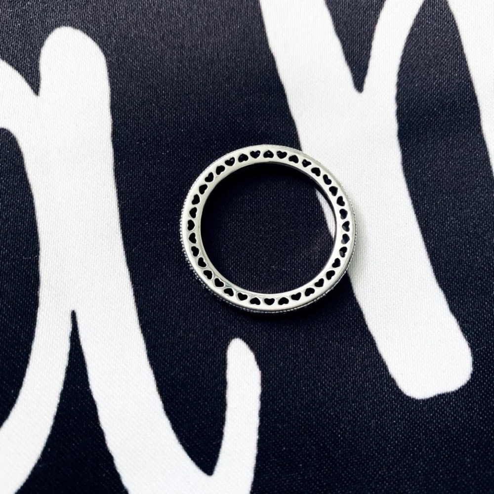 .925 Infinity Heart CZ Pave Ring